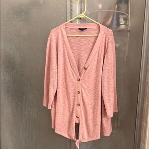 Lane Bryant Soft Pink Knit Top